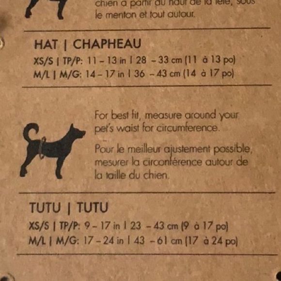 New XS Dog Costume Ears Headband and Tutu Set - Picture 5 of 5